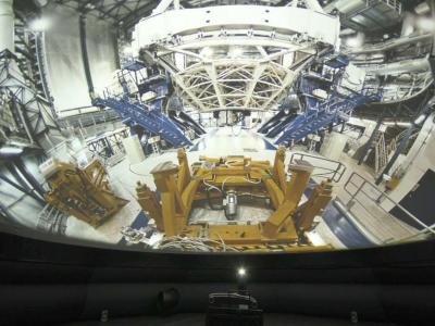 aiRydome - fulldome projection with one projector without calibration and built of lightweight material