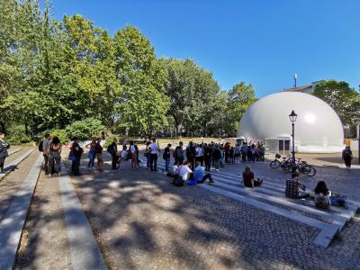 High end events are the main applications for this exceptional 16 meter 360 vr domes. Enthusiastic public is guaranteed