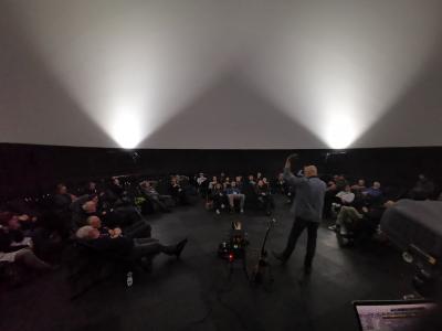 Concert "miRatio" at the infinityDome at the annual conference of German-speaking planetariums.