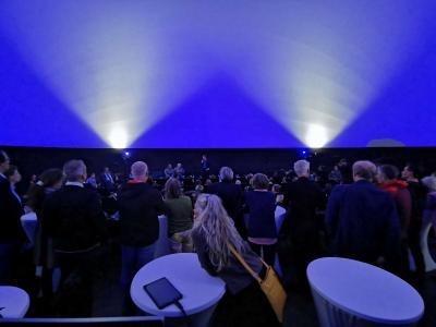 High profilr receptions in the mobile 16m fulldome let your event remain in memory for a long time.